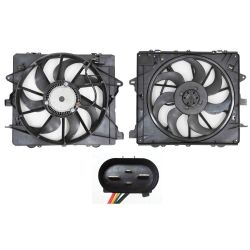 CADILLAC ATS SEDAN RADIATOR & A/C FAN ASSY(SINGLE)(2.0/3.6L)(W/ENG OIL COOLER) OEM#84392557 2016-2018 PL#GM3115280