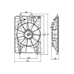 HONDA RIDGELINE  RADIATOR FAN ASSY OEM#19015RJEA01-PFM 2006-2008 PL#HO3115140
