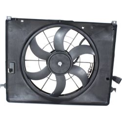 HYUNDAI GENESIS SEDAN RADIATOR & A/C FAN ASSEMBLY (3.8L)(SINGLE FAN) OEM#253803M250 2009-2014 PL#HY3115126