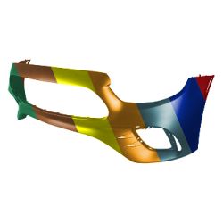 MERCEDES-BENZ E-CLASS SEDAN (213) FRONT BUMPER COVER PRIMED (WO/ACTIVE PK ASSIST)(WO/CAMERA)(E350/E450) OEM#21388578049999 2021-2023 PL#MB1000642