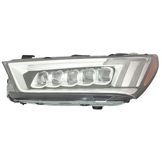 ACURA MDX  HEAD LAMP ASSY LEFT (Driver Side) CHROME (LED)(WO/AUTO LEVEL)(EXC A-SPEC)**CAPA** OEM#33150TZ5A51 2017-2020 PL#AC2502130C