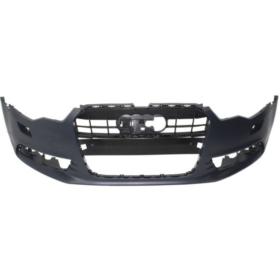 AUDI A6 SEDAN FRONT BUMPER COVER PRIMED (WO/SENSOR)(WO/S-LINE) **CAPA** OEM#4G0807065GRU 2012-2015 PL#AU1000207C