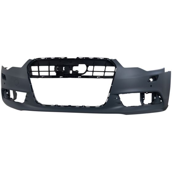 AUDI A6 SEDAN FRONT BUMPER COVER PRIMED (W/PK SENSOR)(WO/PK ASSIST)(WO/S-LINE) **CAPA** OEM#4G0807065AGRU 2012-2015 PL#AU1000208C