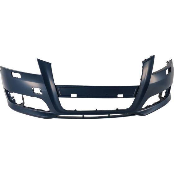 AUDI A3 FRONT BUMPER COVER PRIMED (WO/S LINE) (W/ WASHER)(WO/SENSOR) OEM#8P0807105FGRU 2009-2013 PL#AU1000222