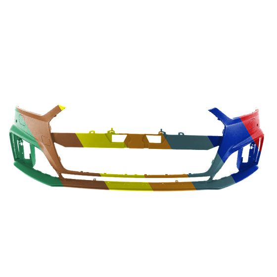 AUDI S5 CABRIO FRONT BUMPER COVER PRIMED (W/WASHER)(WO/PK SENSOR)(WO/AUTO PARK)(W/S-LINE) OEM#8W6807065KGRU 2018-2019 PL#AU1000288