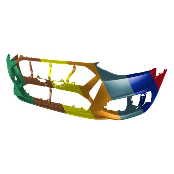 AUDI A4 SEDAN FRONT BUMPER COVER PRIMED (WO/WASHER)(WO/SENSOR)(WO/S-LINE) **CAPA** OEM#8W0807065ASGRU 2020-2024 PL#AU1000298C