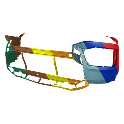 AUDI Q7 / SQ7 FRONT BUMPER COVER PRIMED (WO/WASH)(WO/PK ASSIST)(Q7 WO/S-LINE)**CAPA** OEM#4M0807065QGRU 2020-2023 PL#AU1000300C