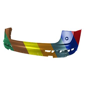 AUDI Q5 / SQ5 REAR BUMPER COVER PRIMED (WO/PARALLEL PARK ASSIST)(Q5 WO/S-LINE) OEM#80A807067GGRU 2021-2023 PL#AU1100264