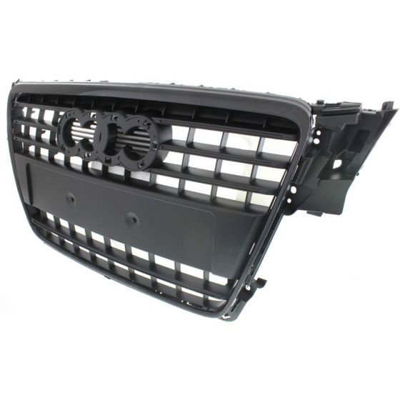 AUDI A4 SEDAN / WAGON GRILLE ASSEMBLY BLACK W/BLK OUTER MOLDING (WO/S-LINE) OEM#8K0853651VMZ 2009-2012 PL#AU1200117
