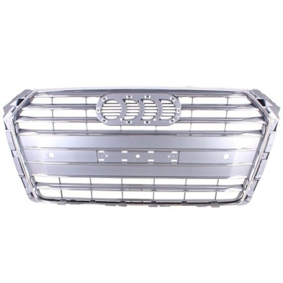 AUDI A4 SEDAN  GRILLE CHROME/PTD-GRAY (WO/SENSOR)(WO/S-LINE) OEM#8W0853651BRRP5 2017 PL#AU1200133