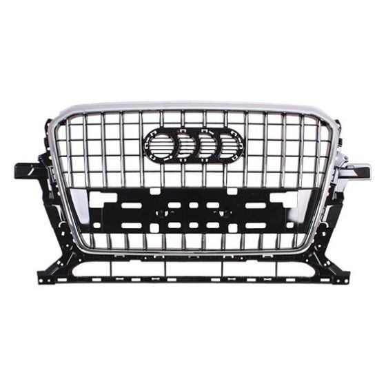AUDI Q5  / SQ5  GRILLE GLOSS BLACK W/CHROME MLDG (WO/SLINE) OEM#8R0853651AFT94 2013-2017 PL#AU1200137