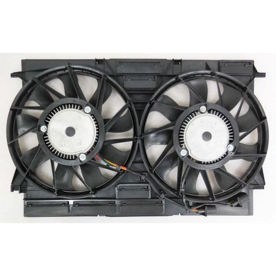 AUDI Q7  / SQ7  RADIATOR & A/C FAN ASSY (DUAL FAN)(W/BRUSHLESS MOTOR)(EXC SQ7 4.0L) OEM#8W0121207C-PFM 2017-2023 PL#AU3115119