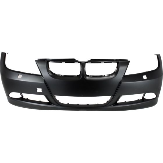 BMW BMW 3 (SEDAN) FRONT BUMPER COVER PRIMED (W/O SENSOR)(W/WASHER) **CAPA** OEM#51117170052 2006-2008 PL#BM1000179C