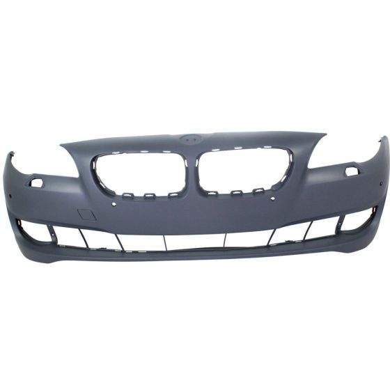 BMW BMW 5 SERIES (SEDAN) FRONT BUMPER COVER PRIMED (W/SENSOR)(W/SIDE CAMERA)(EXC M PKG) OEM#51117285965 2011-2013 PL#BM1000240
