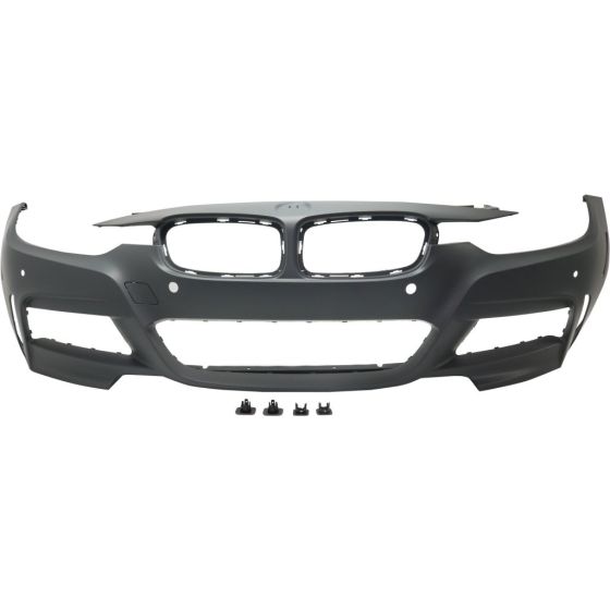 BMW BMW 3 (SEDAN) HYBRID FRONT B COVER PRIMED (W/ MOLDING HOLE)WO/WASH W/PK SNSR WO/PK ASSIST WO/CAMERA( M SPORT) OEM#51118067952 2013-2015 PL#BM1000294