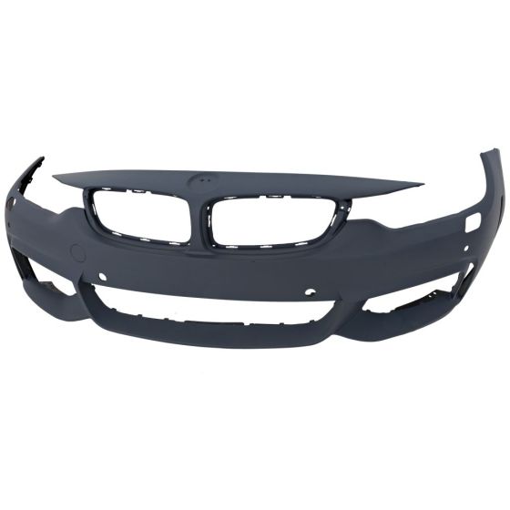 BMW BMW 4 (2DOORS/CONV)  FRONT BUMPER COVER PRIMED (W/M SPORT) W/ WASHER W/ PK SENSOR W/CAMERA OEM#51118061928 2014-2020 PL#BM1000343