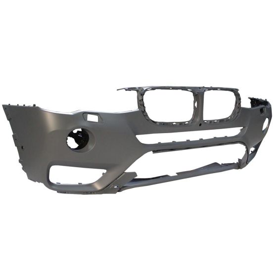 BMW BMW X3  FRONT BUMPER COVER PRM(W/HALOGEN FOG)(W/SENSOR)(W/CAMERA)(WO/M PKG)**CAPA** OEM#51117389902 2015-2017 PL#BM1000350C