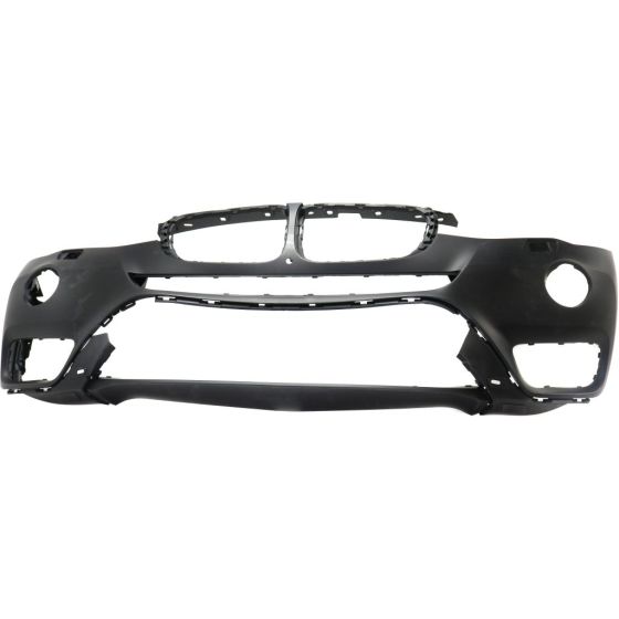BMW BMW X3  FRONT BUMPER COVER PRM(W/LED FOG)(WO/SENSOR)(W/CAMERA)(WO/M PKG) OEM#51117389901 2015-2017 PL#BM1000352