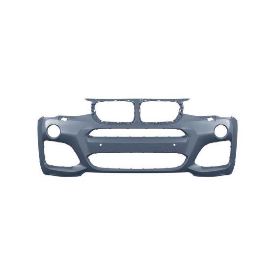 BMW BMW X4  FRONT BUMPER COVER PRIMED (WO/SENSOR)(28i/35i W/M PKG)(M40i) OEM#51118064117 2015-2018 PL#BM1000375