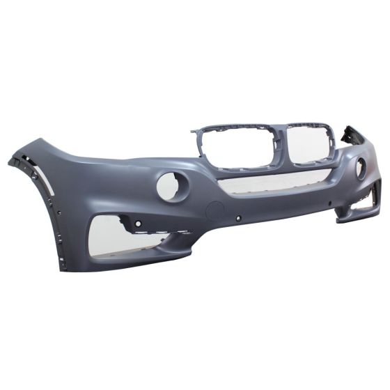 BMW BMW X5  FRONT BUMPER COVER PRIMED (WO/HL WASH)(W/6 SENSOR)(WO/SURND VIEW)(WO/M SPT) OEM#51117378613 2014-2018 PL#BM1000394