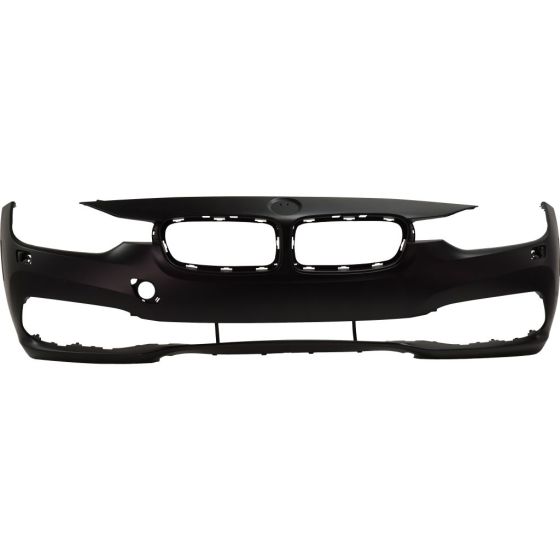 BMW BMW 3 (SEDAN) HYBRID  FRONT BUMPER COVER PRIMED W/WASHER WO/M SPORT (LUXURY) OEM#51117445133 2016-2018 PL#BM1000428