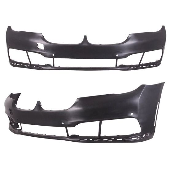 BMW BMW 7 SERIES HYBRID  (740e/745e) FRONT BUMPER COVER PRIMED (WO/WASHER)(W/ 4 SENSOR)(WO/TOW)(WO/M PKG)**CAPA** OEM#51117402815 2017-2019 PL#BM1000448C