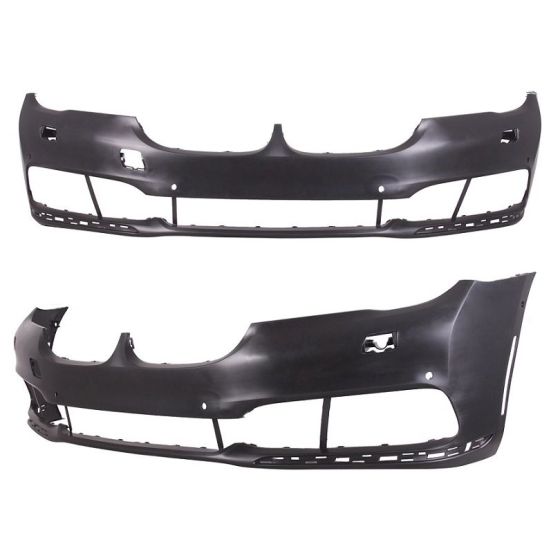 BMW BMW 7 SERIES HYBRID  (740e/745e) FRONT BUMPER COVER PRIMED (W/WASHER)(W/ 6 SENSOR)(WO/TOW)(WO/M PKG)**CAPA** OEM#51117402817 2017-2019 PL#BM1000451C
