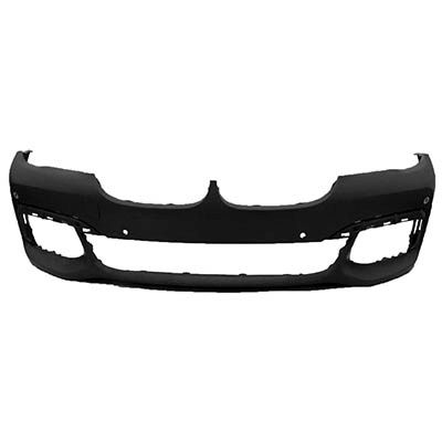 BMW BMW 7 SERIES HYBRID  (740e/745e) FRONT BUMPER COVER PRIMED WO/WASHER)(W/6 PK SENSOR)(W/TOW)(W/M PKG)**CAPA** OEM#51118064755 2017-2019 PL#BM1000453C
