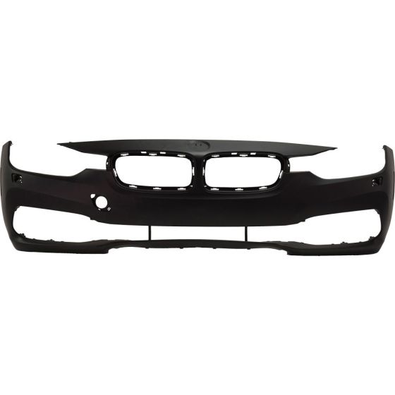 BMW BMW 3 (SEDAN) HYBRID FRONT BUMPER COVER PRIMED W/WASHER WO/M SPORT (SPORT/SHADOW SPORT) OEM#51117445141 2016-2018 PL#BM1000456