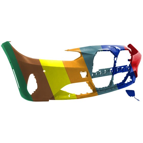 BMW BMW 4 CONVERTIBLE FRONT BUMPER COVER PRIMED (WO/FOG)(W/PK ASSIST)(430i SPORT LINE) OEM#51119854241 2021-2024 PL#BM1000555