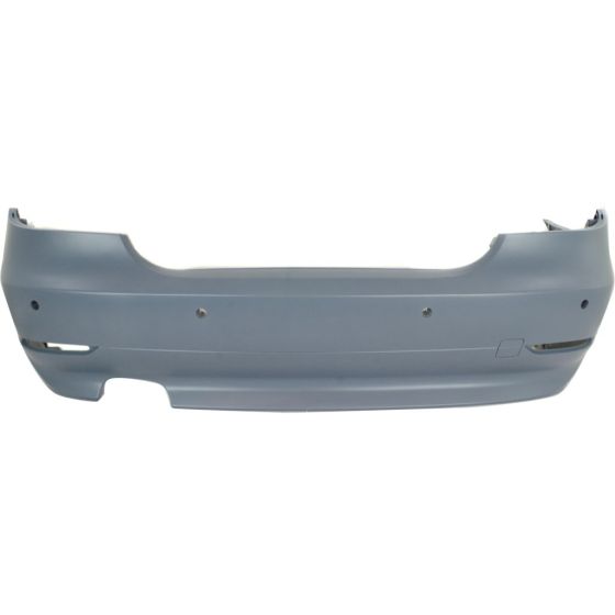 BMW BMW 5 SERIES (SEDAN) REAR BUMPER COVER PRIMED (W/Sensor)(W/O M Pkg) OEM#51127077940 2004-2007 PL#BM1100139
