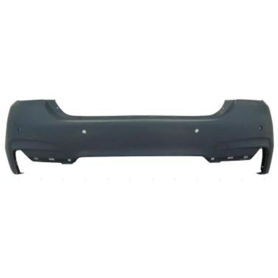 BMW BMW 4 (4DOORS) REAR BUMPER COVER PRIMED (W/ SENSOR)(WO/PK ASSIST)(W/ M SPORT) OEM#51128062246 2015-2020 PL#BM1100326