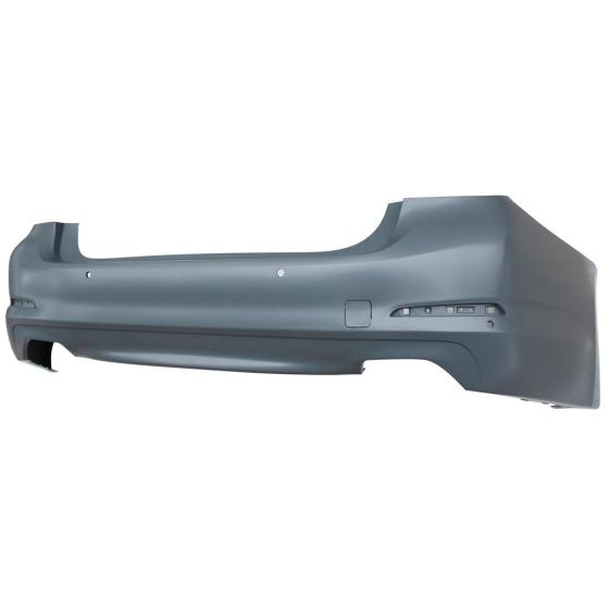 BMW BMW 5 SERIES (SEDAN)  REAR BUMPER COVER PRIMED (540i WO/M PKG)(WO/LUXURY PKG)(W/SENSOR)(WO/PARK SYS) OEM#51127475592 2017-2020 PL#BM1100379