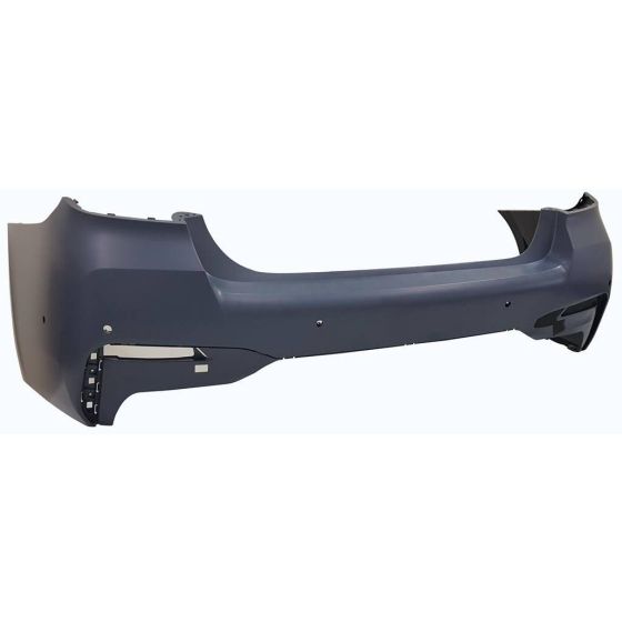 BMW BMW 5 SERIES (SEDAN)  REAR BUMPER COVER PRIMED (530i/540i:W/M SPORT)(M550i)(W/PARK ASSIST SYSTEM) OEM#51125A2C1E9 2021-2023 PL#BM1100451