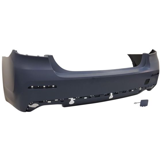 BMW BMW 5 SERIES HYBRID REAR BUMPER COVER PRIMED WO/PK SENSOR)( WO/M SPORT) OEM#51129852173 2021-2022 PL#BM1100454