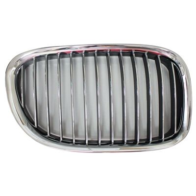 BMW BMW 7 SERIES (EXC 750 HYBRID) GRILLE RIGHT (Passenger Side) CHR/BLK (WO/M PKG WO/NIGHT VISION)(EXC 760Li) OEM#51117184152 2009-2012 PL#BM1200197