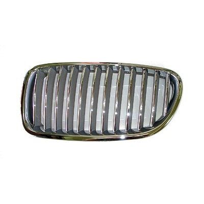BMW BMW 5 SERIES (SEDAN) GRILLE LEFT (Driver Side) (CHR/SILVER)(550i)(WO/NIGHT VISION) OEM#51137261355 2011-2013 PL#BM1200200