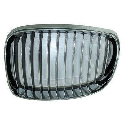 BMW BMW 1 SERIES COUPE/CONVERTIBLE GRILLE LEFT (Driver Side) CHROME FRAME/INNER CHR/BLK OEM#51137179655 2008-2013 PL#BM1200228