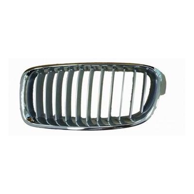 BMW BMW 3 (SEDAN) GRILLE LEFT (Driver Side) CHROME FRAME /CHROME/SILVER INNER(11 BAR)(MODERN) OEM#51137263479 2012-2018 PL#BM1200240