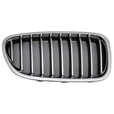 BMW BMW 5 SERIES (SEDAN) GRILLE RIGHT (Passenger Side) CHR/CHR-BLK (WO/NIGH VISION)(STANDARD LUXURY) OEM#51137412324 2014-2016 PL#BM1200245