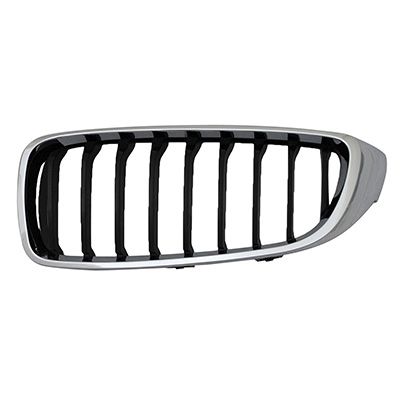 BMW BMW 4 (4DOORS) GRILLE LEFT (Driver Side) CHR-BLK (SPORT/M SPORT) OEM#51137294817 2015-2020 PL#BM1200264