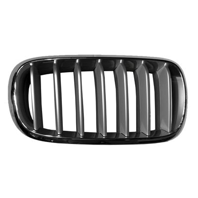 BMW BMW X5 HYBRID GRILLE RIGHT (Passenger Side) CHROME FRAME/SILVER BAR OEM#51117303108 2016-2018 PL#BM1200271