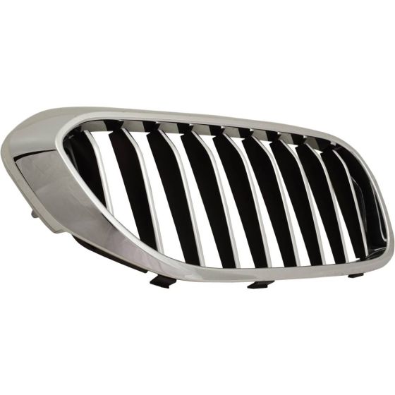BMW BMW 5 SERIES (SEDAN) GRILLE RIGHT (Passenger Side) CHROME/BLACK (WO/M PKG)(WO/NIGHT VISION)(W/LUXURY) OEM#51137390866 2017-2020 PL#BM1200297