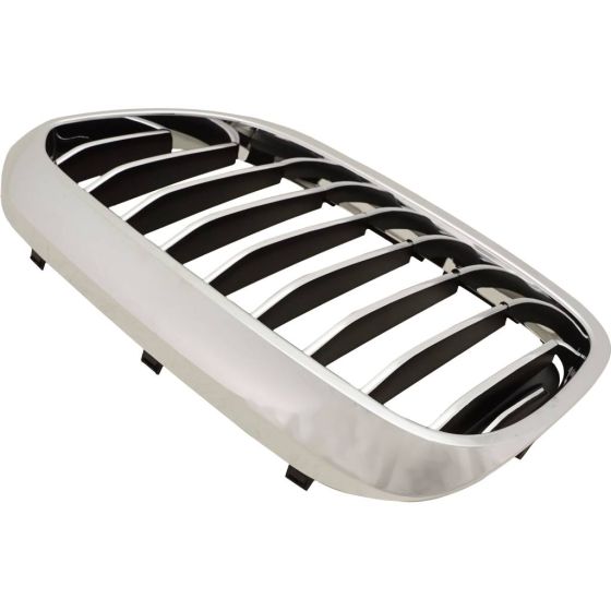 BMW BMW 5 SERIES (SEDAN)  GRILLE LEFT (Driver Side) CHROME/BLACK (WO/M PKG)(WO/NIGHT VISION)(W/LUXURY) OEM#51137390865 2017-2020 PL#BM1200298