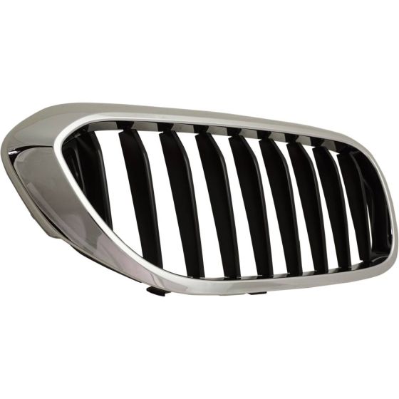 BMW BMW 5 SERIES HYBRID  GRILLE RIGHT (Passenger Side) CHROME/BLACK (W/M PKG)(WO/NIGHT VISION) OEM#51137390864 2018-2020 PL#BM1200299
