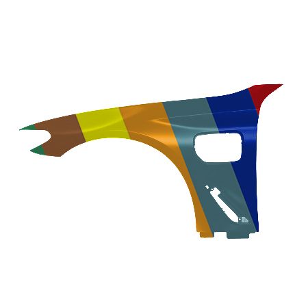 BMW BMW 5 SERIES HYBRID FENDER LEFT (Driver Side) (STEEL) OEM#41007443689-PFM 2018-2023 PL#BM1240183