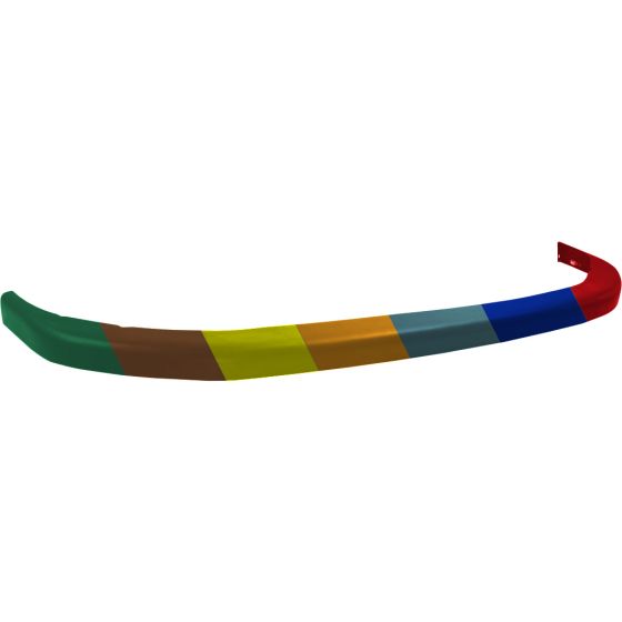 DODGE TRUCKS & VANS DODGE/PU (Exc 02 R1500) (Old Style) FRONT BUMPER COVER UPPER TEXTURED BLACK (W/O SPORT PKG) OEM#55076610AB 1994-2002 PL#CH1000160