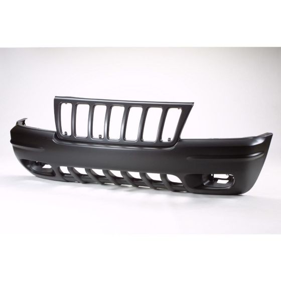 JEEP GRAND CHEROKEE FRONT BUMPER COVER PRIMED (W/FOG) OEM#5012668AA 1999-2000 PL#CH1000266