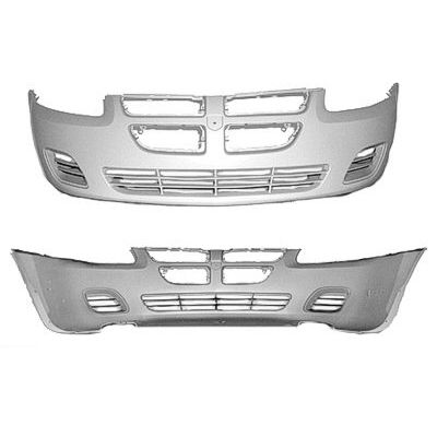 DODGE STRATUS/SEDAN FRONT BUMPER COVER PRIMED (W/O FOG) OEM#4805903AB 2004-2006 PL#CH1000407