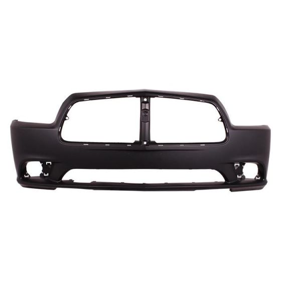 DODGE CHARGER FRONT BUMPER COVER PRIMED (W/ ADAPTIVE CRUISE)(EXC SRT-8)**CAPA** OEM#68092597AA 2011-2014 PL#CH1000993C